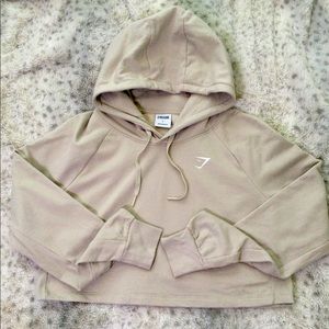 Brand new Gymshark Training Cropped Hoodie Pebble Grey (Size Large)